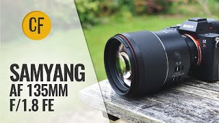 Samyang AF 135mm f18 FE lens review Fullframe amp APSC [upl. by Landers]