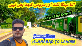 Expensive Green Line Express Journey with No Complimentary Service  Islamabad to Lahore [upl. by Dirgni]