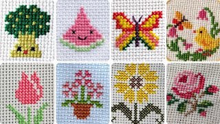 most impressive most gorgeous cross stitch patterns ideas table mats and pillows [upl. by Chev]