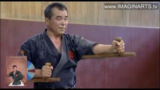 Tonfa  Okinawa Kobudo avec sensei Oshiro [upl. by Wilden699]