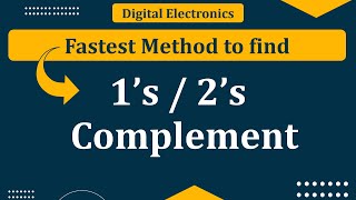 1’s complement and 2’s complement  1complement of binary number  2complement of binary number [upl. by Ellehcim]