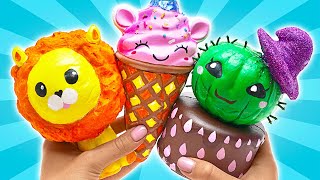 DIY Unicorn Ice Cream Dreams Squishy Transformation Fun 🍦🦄 [upl. by Werner335]