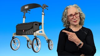 Rollator Walker Review  Stride Mover Ergonomic 4 Wheel Aluminum Rollator Walker by VOCIC [upl. by Kyle]