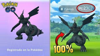 ZEKROM 100 IV ¿LO CAPTURARÉ PRIMERAS INCURSIONES amp REGISTRO de ZEKROM  Pokémon Go [upl. by Tinor342]