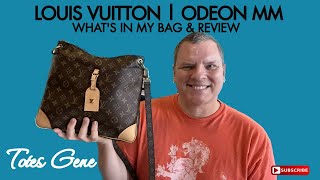 LOUIS VUITTON  ODEON MM  REVIEW amp WHAT FITS INSIDE [upl. by Corinne]