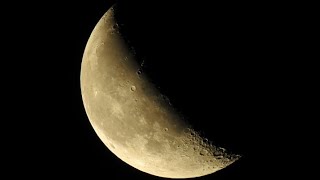 Waning Crescent Moon 390 of 29 July 2024 recorded with Nikon P900 [upl. by Erdda]