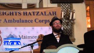 Yoely Lebowitz Entertains Crown Heights Crowed at Hatzalah Fundraising Event [upl. by Kcin539]