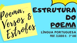 Estrutura do Gênero Textual Poema  Língua Portuguesa 5º ano [upl. by Nilecoj109]