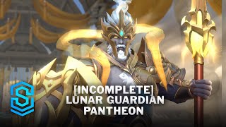 OUTDATED Lunar Guardian Pantheon Wild Rift Skin Spotlight [upl. by Ardnwahs]