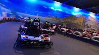 Karten op de indoor Kartbaan Kartracing amp Bowling Kardinge Groningen 14 december 2019 [upl. by Fronnia]