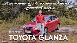 Toyota Glanza Malayalam Review  ബലോണയെ ഗ്ലാൻസാ ആക്കിയപ്പോൾ എന്താണ് മാറ്റം   Pilot On Wheels [upl. by Ayikan]