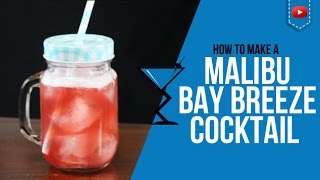 Malibu Bay Breeze  How to make a Malibu Bay Breeze Cocktail Recipe by Drink Lab Popular [upl. by Martijn]