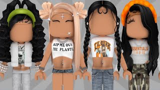 12 BADDIE roblox outfits w codes amp links ♡ [upl. by Eicats]