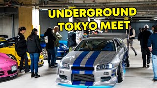 TAKING MY R34 GTR TO SECRET UNDERGROUND TOKYO CAR MEET Tokyo Drift Car Meet [upl. by Yoong477]