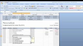 Boekhouden in Excel  Beginbalans [upl. by Ariaj185]