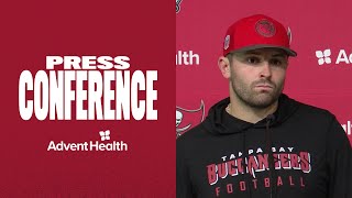 Baker Mayfield on What Cade Otton Brings to The Team ‘He’s a Stud’  Press Conference [upl. by Pears]