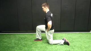 Hip Flexor Stretch  12 Kneeling  Mike Reinold [upl. by Holmun]