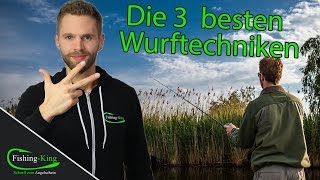 Angel auswerfen  wie gehts  Die 3 besten Wurftechniken  wwwfishingkingde [upl. by Salaidh411]