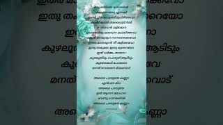 Alaipayuthe song lyrics alaipayuthe trendingsong malayalamsonglyrics trendingshorts [upl. by Einafets]