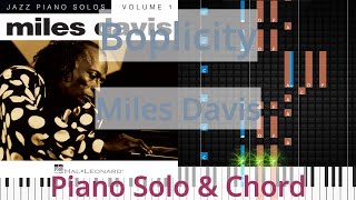 🎹Boplicity Solo amp Chord Miles Davis Synthesia Piano [upl. by Lemuelah]