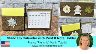 Stand Up Calendar with Post It Note and Pen Holder [upl. by Reedy]