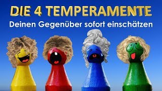 Die vier Temperamente und was sie über Dich und über den Charakter Deiner Mitmenschen verraten [upl. by Eybba]