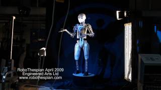 Back Stage with RoboThespian the humanoid robot [upl. by Rasmussen]