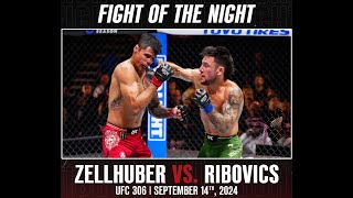 Fight of the Year Esteban Ribovics vs Daniel Zellhuber UFC 306 91424 Noche UFC Review Breakdown [upl. by Kaya]