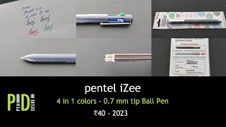 Pentel Izee 4 colors in 1 Ball pen an INR 40 Pen  580 [upl. by Aldwon]