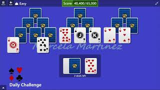 Microsoft Solitaire Collection  TriPeaks Easy  January 11 2015  Daily Challenges [upl. by Ardeed949]