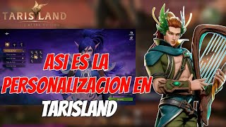 ASI ES LA CREACION Y PERSONALIZACION DE PERSONAJES  TARISLAND [upl. by Gerrald]