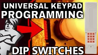 LiftMaster Universal Keypad  Program an Old Genie Dip Switch Opener [upl. by Recor]