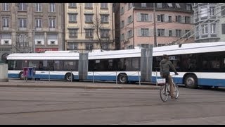 Trolleybus Doppelgelenkbus quotlighTram 3quot der Firma Hess  Autos Motorrad CTL4world [upl. by Torin]