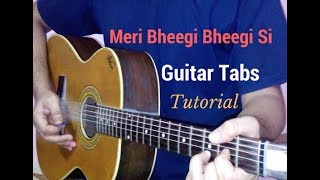 Meri Bheegi Bheegi Si guitar tabs lead lesson tutorial cover  Anamika [upl. by Nahtiek]