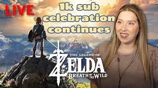 1k celebration continues IN HYRULE  The Legend of Zelda Breath of the Wild LIVE [upl. by Aicre]