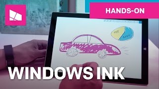 A quick look at Windows Ink Build 14328 [upl. by Adnor]