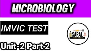 IMVIC testUnit2 Pharmaceutical Microbiology bpharma microbiology indole test [upl. by Brenton]