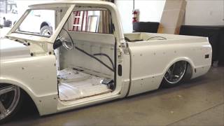 Slammed 1972 Chevy C10 LS Swap Header Install [upl. by Berck]