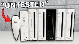 I Bought 29 quotUntestedquot Wii Consoles amp Accessories from Goodwill [upl. by Htyderem]