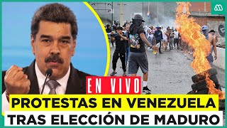 Protestas y enfrentamientos en Venezuela tras proclamación de Nicolás Maduro [upl. by Azeret]