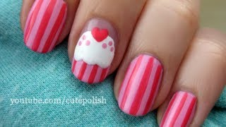 Cute Cupcake Nail Art [upl. by Ahtabbat214]