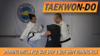 Sparring Drills 12 Sidestep amp Sideshift Turning Kick [upl. by Chilson804]