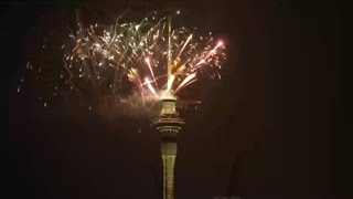 New Zealand welcomes 2024 with fireworks display [upl. by Notsla]