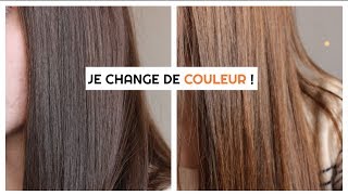 NOUVELLE COULEUR DE CHEVEUX CHÂTAIN À ACAJOU [upl. by Kroy]