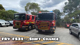 FRV  Fire station 34  Night Shift Change D Shift  Highett FS34 [upl. by Oniluap]