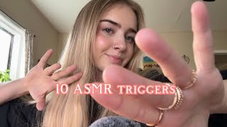 10 ASMR Triggers in 10 Minutes fast and aggressive version [upl. by Benedix]