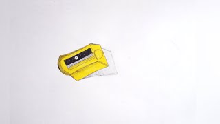 How to draw a Pencil SharpenerEasy draw Sharpenerstep by step [upl. by Evers946]