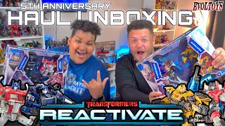 A TF REACTIVATE JACKPOT  EPIC PrimeSoundwave  StarscreamBee PACKS Teletraan Unboxings 95 [upl. by Dyanne]