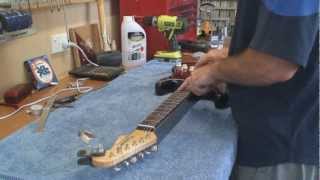 Stratocaster Guitar Build  Part 10  Assembly [upl. by Nailil]