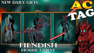 AQW NEW ARCANE l WARLORD amp DARKBLOOD OF NULGATH GUARD l 3 FIENDISH HOUSE GUEST l DAILY GIFTS [upl. by Ydarb]